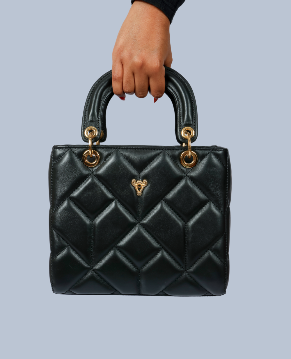 Bolsa feminina de couro Preto – Sofia